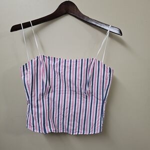 Favorite Daughter Pink and Blue Striped Camisole